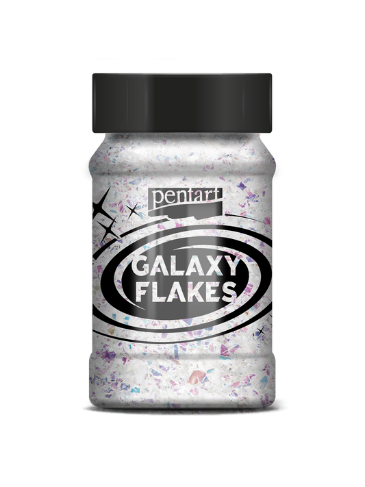 Pentart Galaxy Flakes 15 g Jupiter White