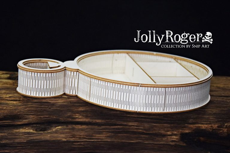 Snipart Snipart Jolly Roger - Shadowbox - Pocket Watch Chipboard