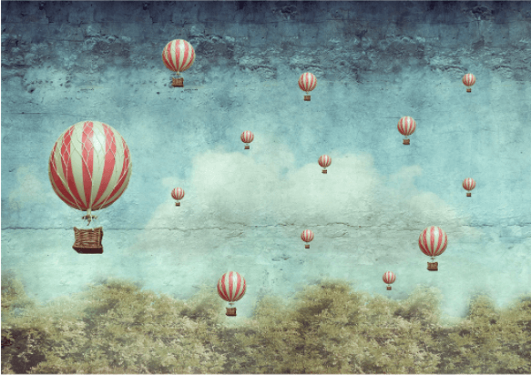 Balloons A3 - Mint by Michelle Decoupage Paper