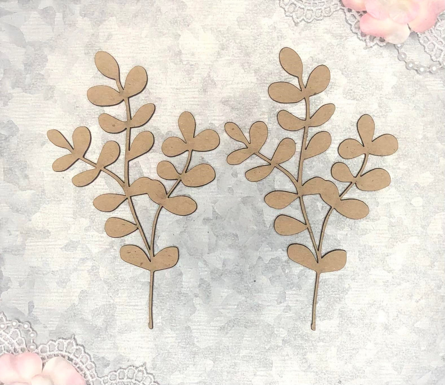 Scrapaholics Botanicals Set 7 Chipboard for DIY Projects, Scrapbooking, Art Journals, Mixed Media, Collage
