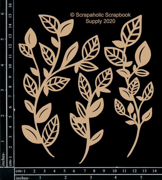 Scrapaholics Branches Chipboard