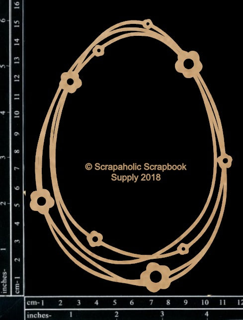 Scrapaholics Easter String Frame Chipboard