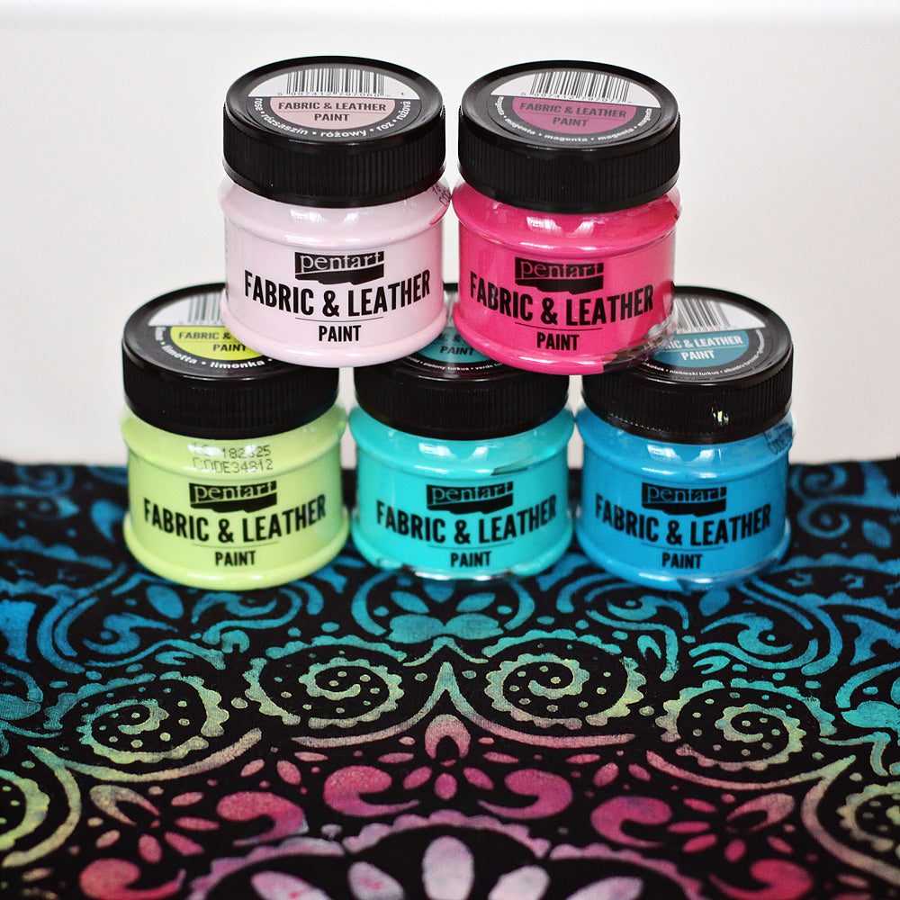 Pentart Fabric & Leather Paint 50 ml Bordeaux