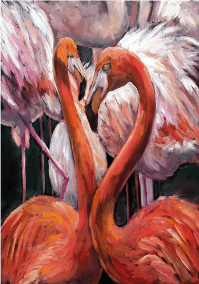 Flamingos A3 - Mint by Michelle Decoupage Paper
