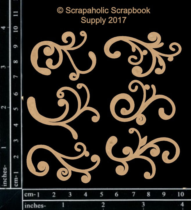 Scrapaholics Flourish Bits Chipboard