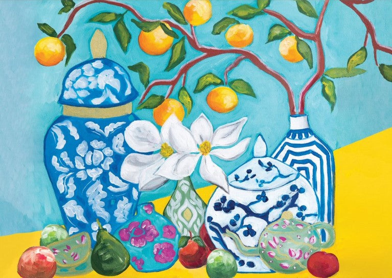 Ginger Jars A3 - Mint by Michelle Decoupage Paper