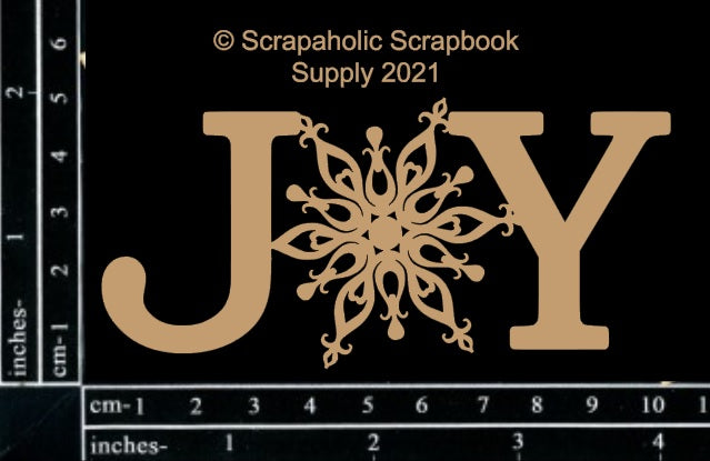 Scrapaholics JOY Chipboard