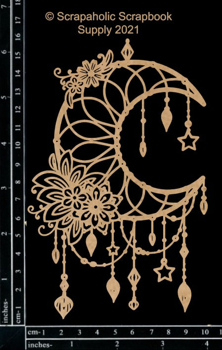 Scrapaholics Moon Dream Catcher Chipboard