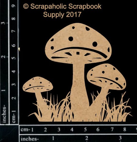 Scrapaholics Mushrooms Chipboard