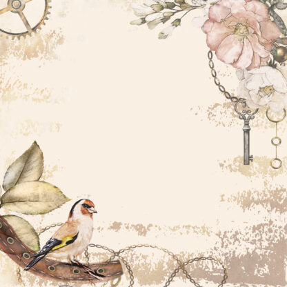 Scrapaholics Memoirs Collection - Relic 1 sheet 12x12 Cardstock - Scrapbook Paper for Scrapbooking, Art Journals, Mixed Media, Collage