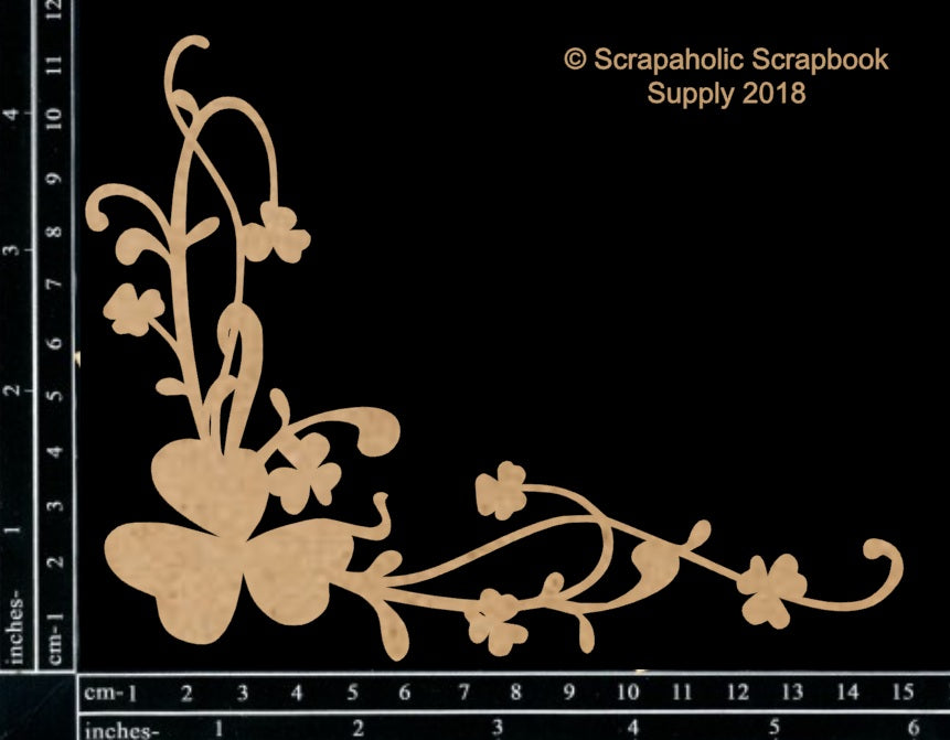 Scrapaholics Shamrock Corner Chipboard