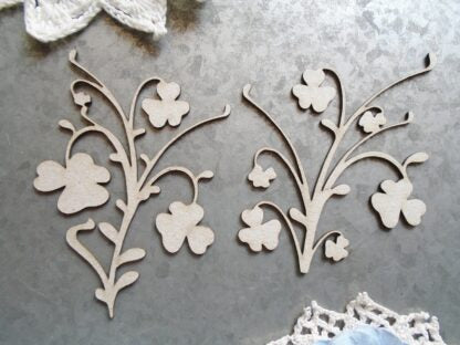 Scrapaholics Shamrock Flourishes Chipboard