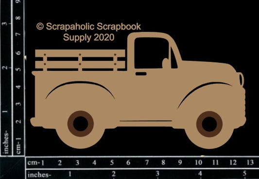 Scrapaholics Vintage Truck Chipboard