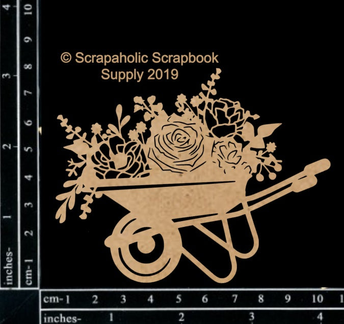 Scrapaholics Wheelbarrow Chipboard