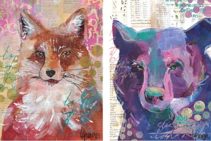 Roycycled Treasures Winter Beasts Decoupage Paper A3