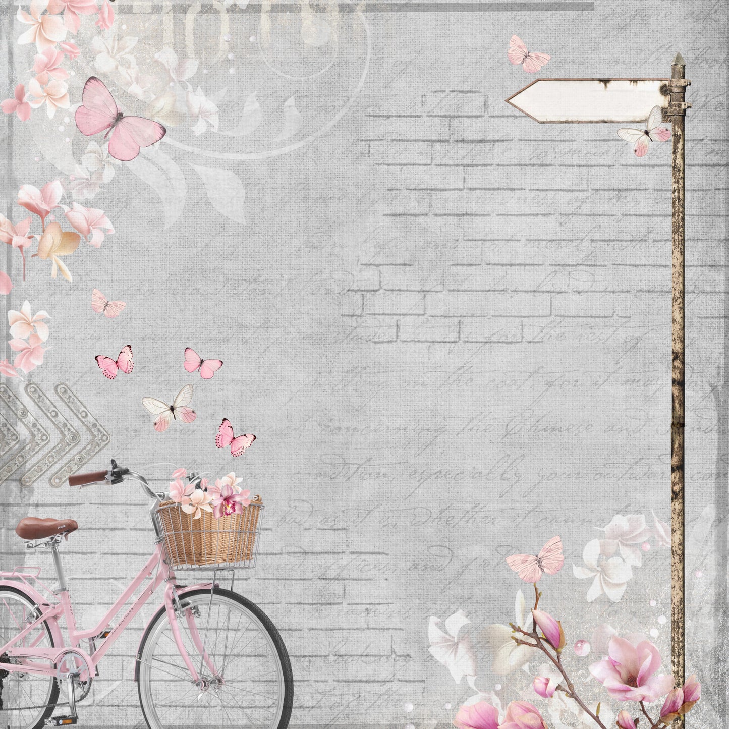 Scrapaholics Countryside Collection Back Roads 1 sheet 12x12" Cardstock Scrapbook Paper