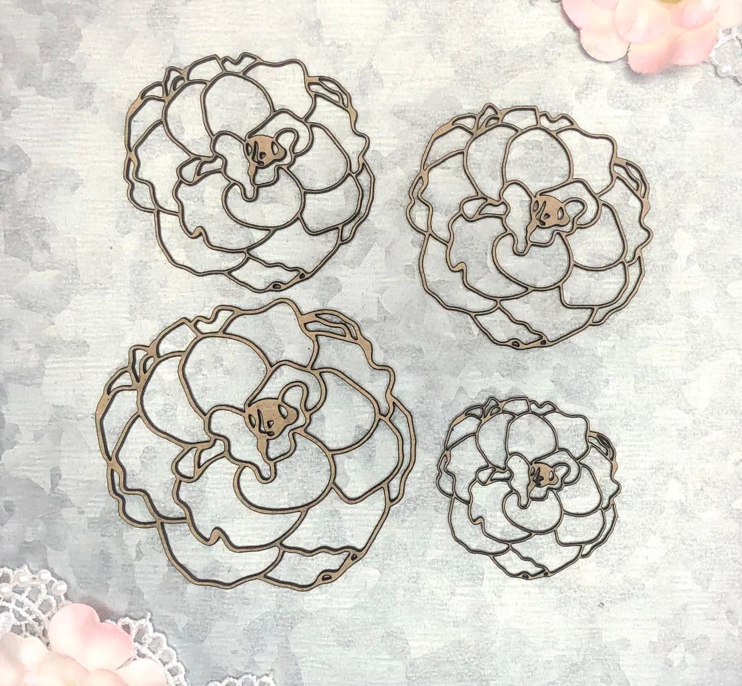 Scrapaholics Blossoms Chipboard