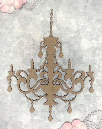 Scrapaholics Chandelier 2 Small Set Chipboard for DIY Projects, Scrapbooking, Art Journals, Mixed Media, Collage
