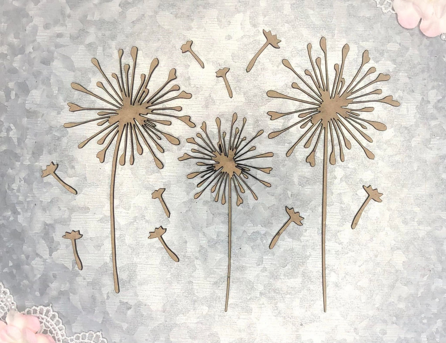 Scrapaholics Dandelions Chipboard