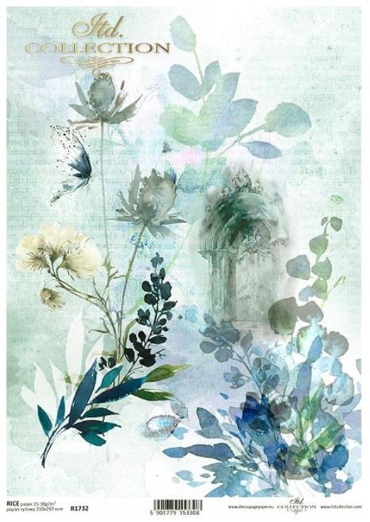 ITD Collection A4 Rice Paper for Decoupage Elven Valley II 1732