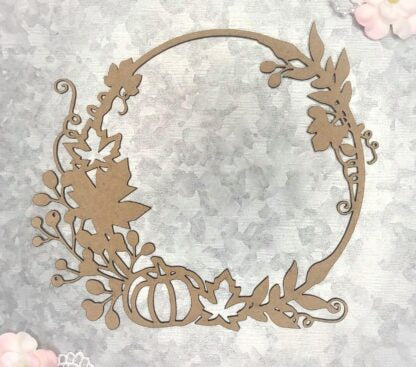 Scrapaholics Fall Foliage Frame Chipboard