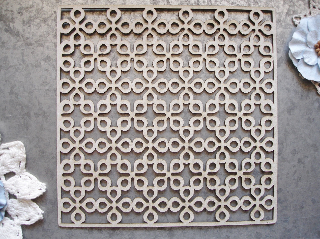 Scrapaholics Flower Panel Chipboard