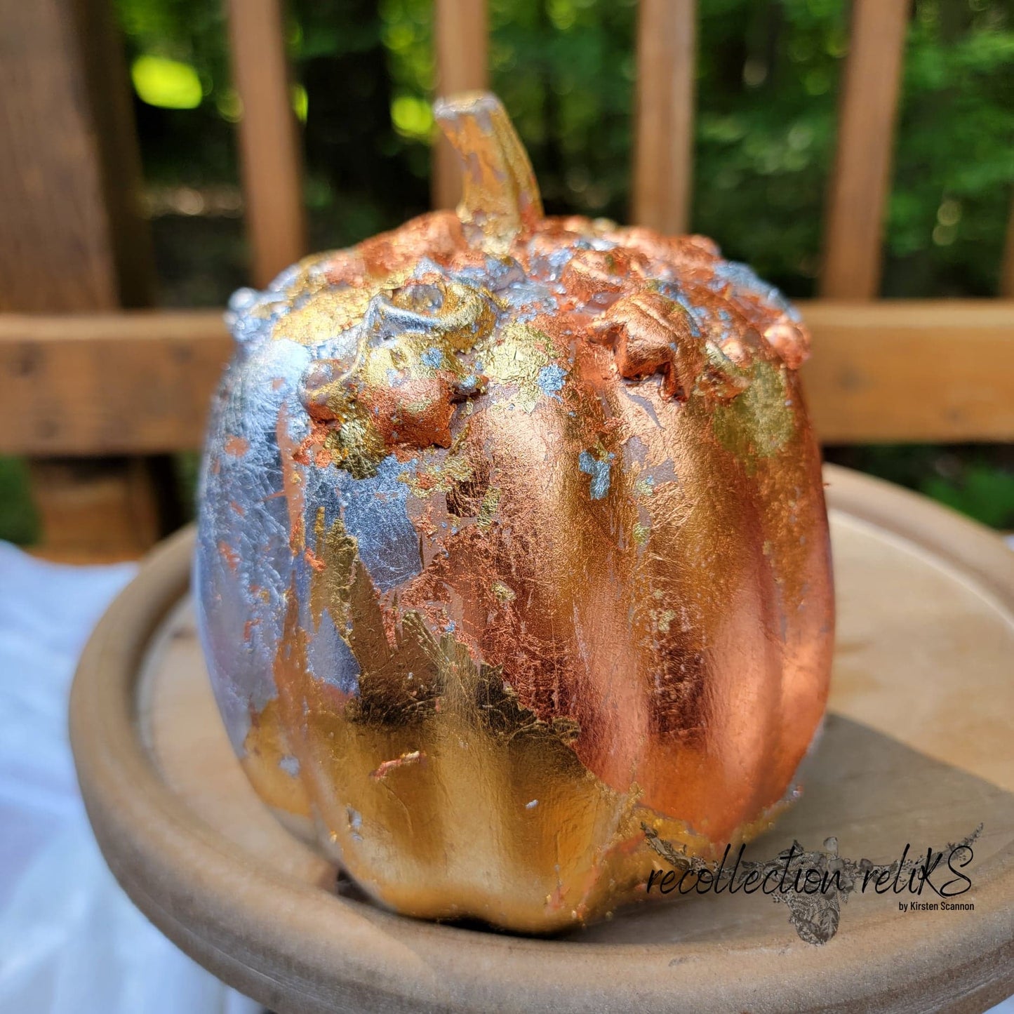 Precious Metals Pumpkin Table Décor - Home Décor - Autumn - Fall