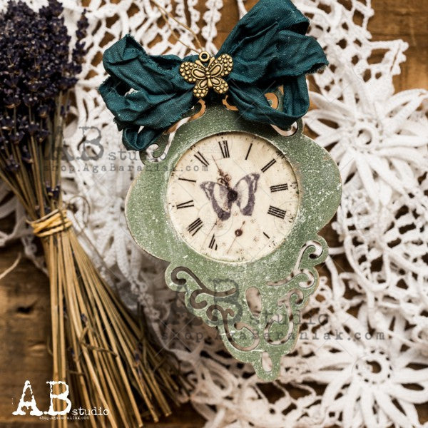 AB Studios HDF Decoupage Base Ornament 15 cm 0041