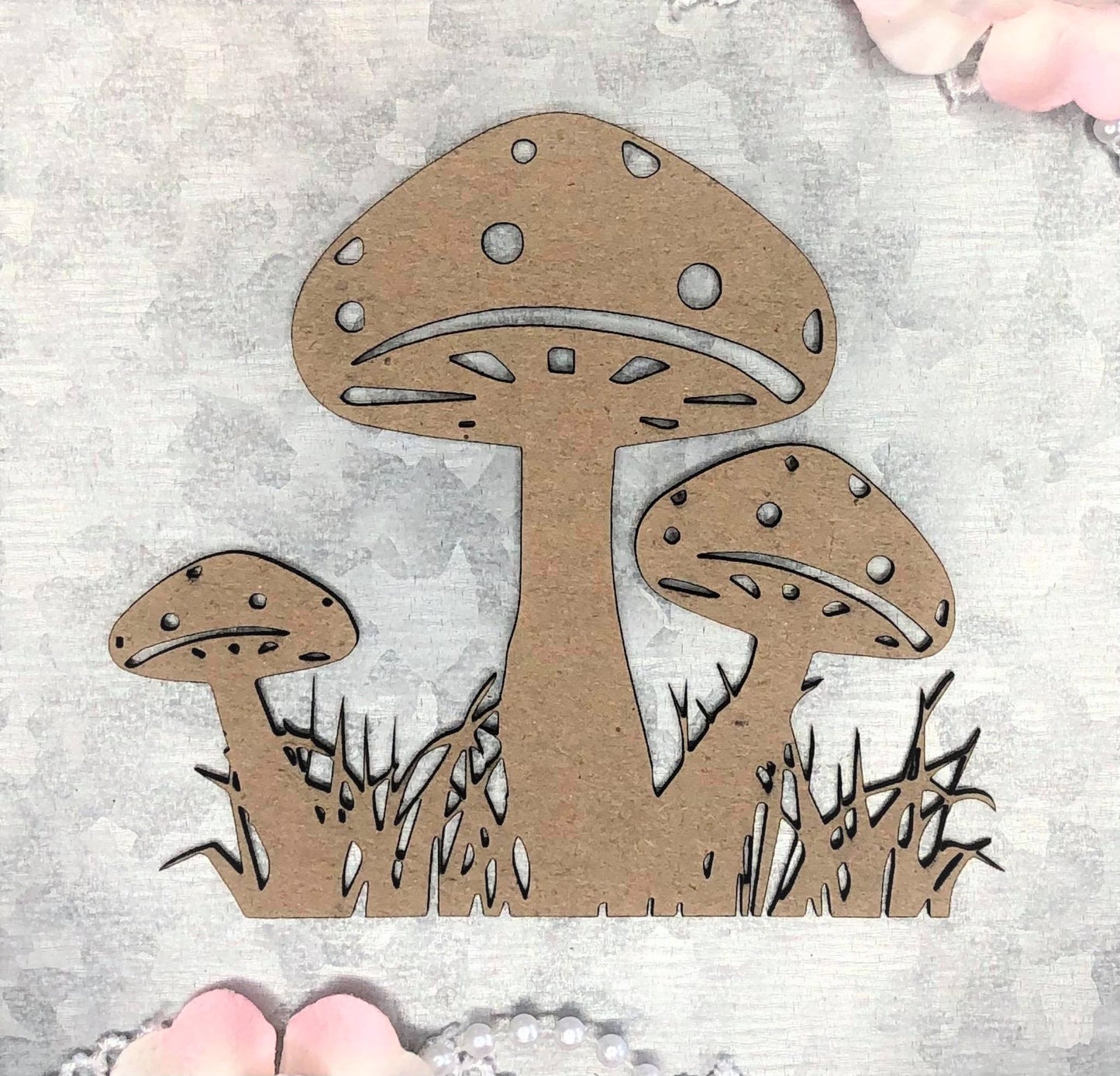 Scrapaholics Mushrooms Chipboard