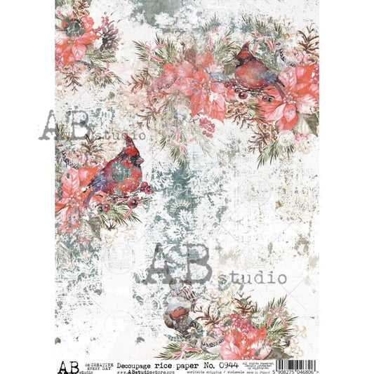 AB Studios A4 Rice Paper for Decoupage 0944