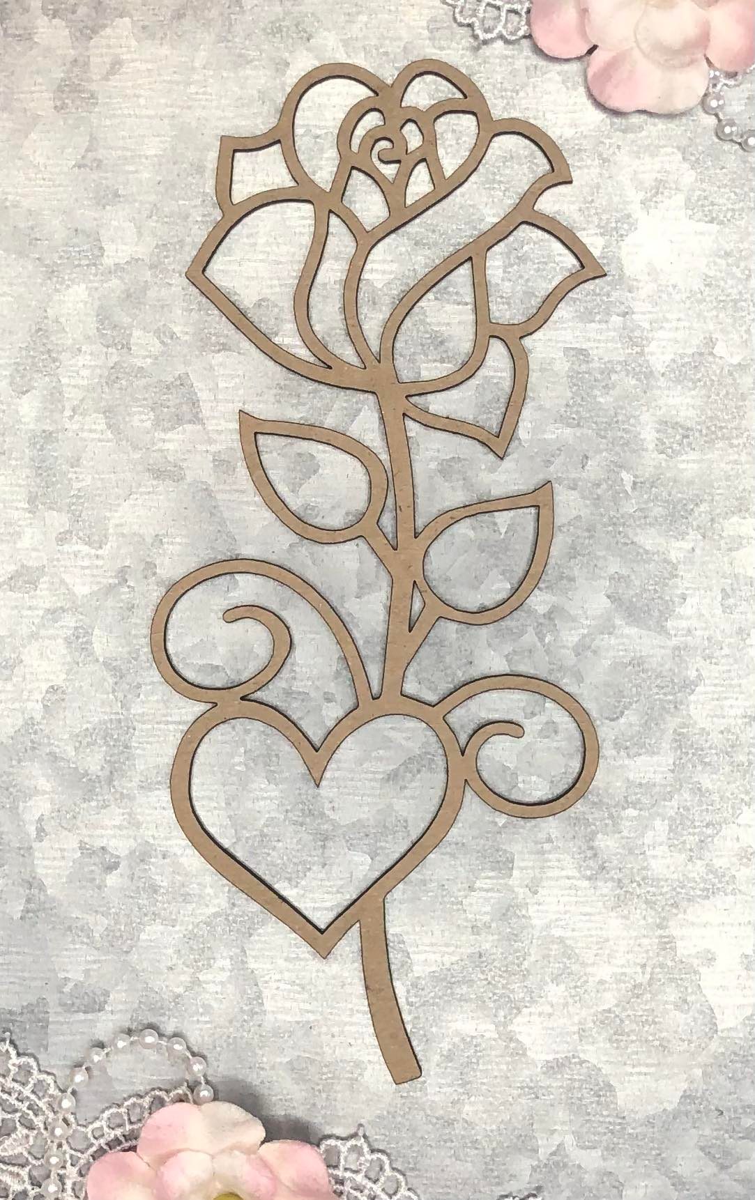 Scrapaholics Rose Chipboard