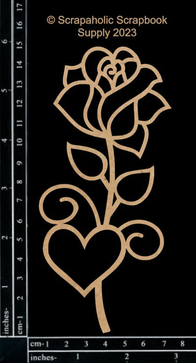 Scrapaholics Rose Chipboard