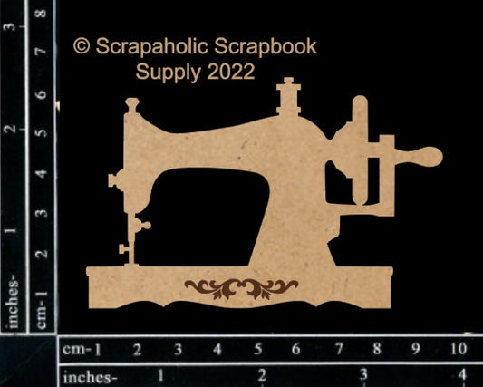 Scrapaholics Sewing Machine Chipboard
