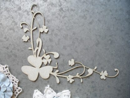 Scrapaholics Shamrock Corner Chipboard