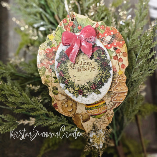 Christmas Greeting Ornament