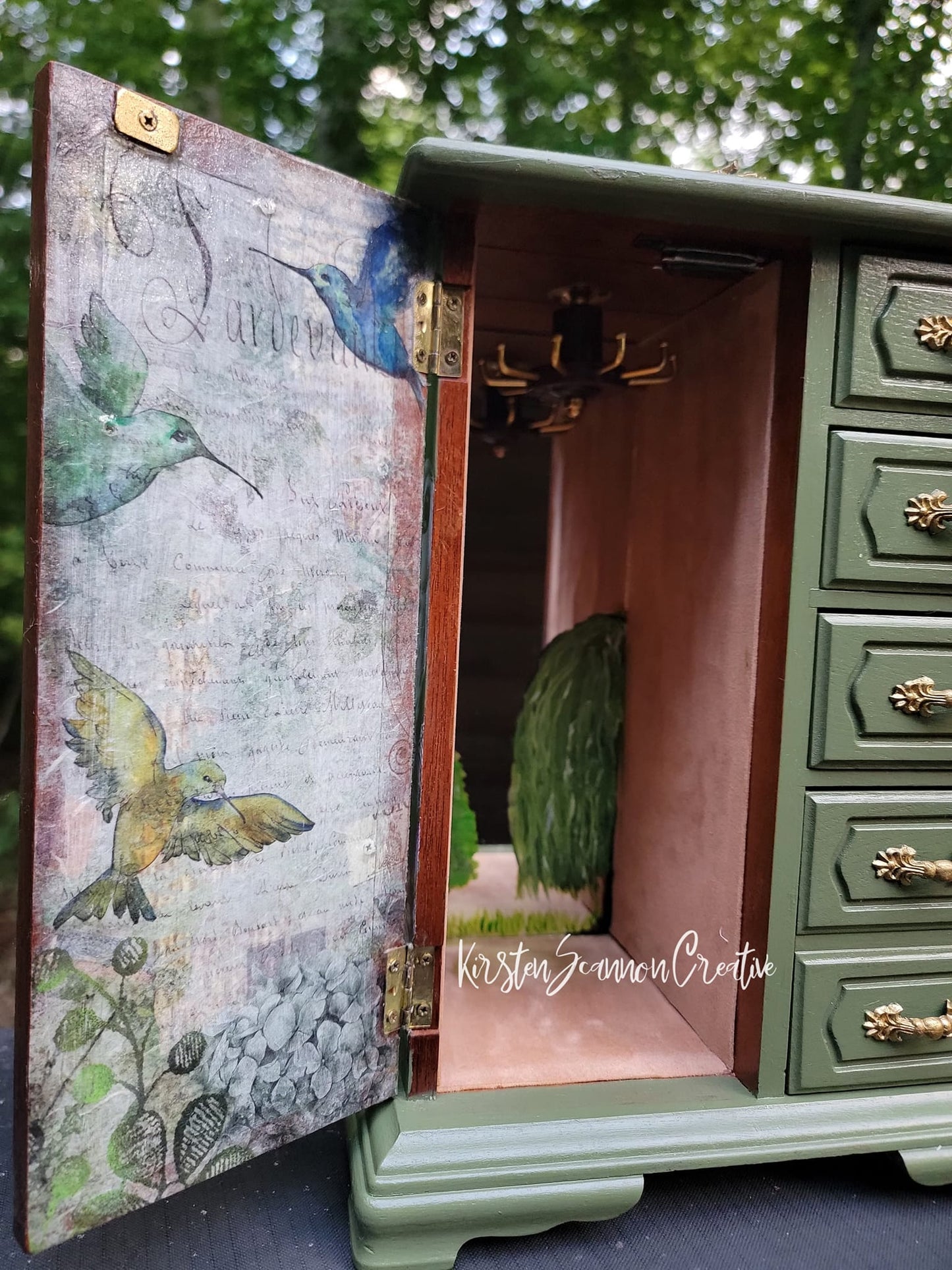 SOLD Hootiful Steampunk Vintage Style Jewelry Box