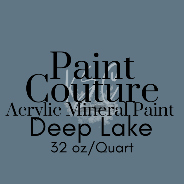 CLOSEOUT SALE! Quart of Deep Lake Paint Couture Paint * Paint for Furniture and Cabinets