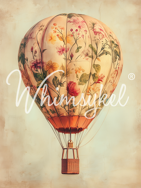 Whimsykel Designs 18 lb Decoupage Tissue Paper 21x29" Botanical Balloon