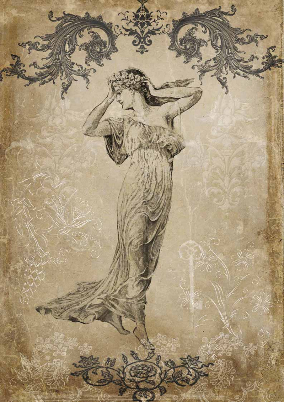 Decoupage Queen A4 Rice Paper Antique Goddess