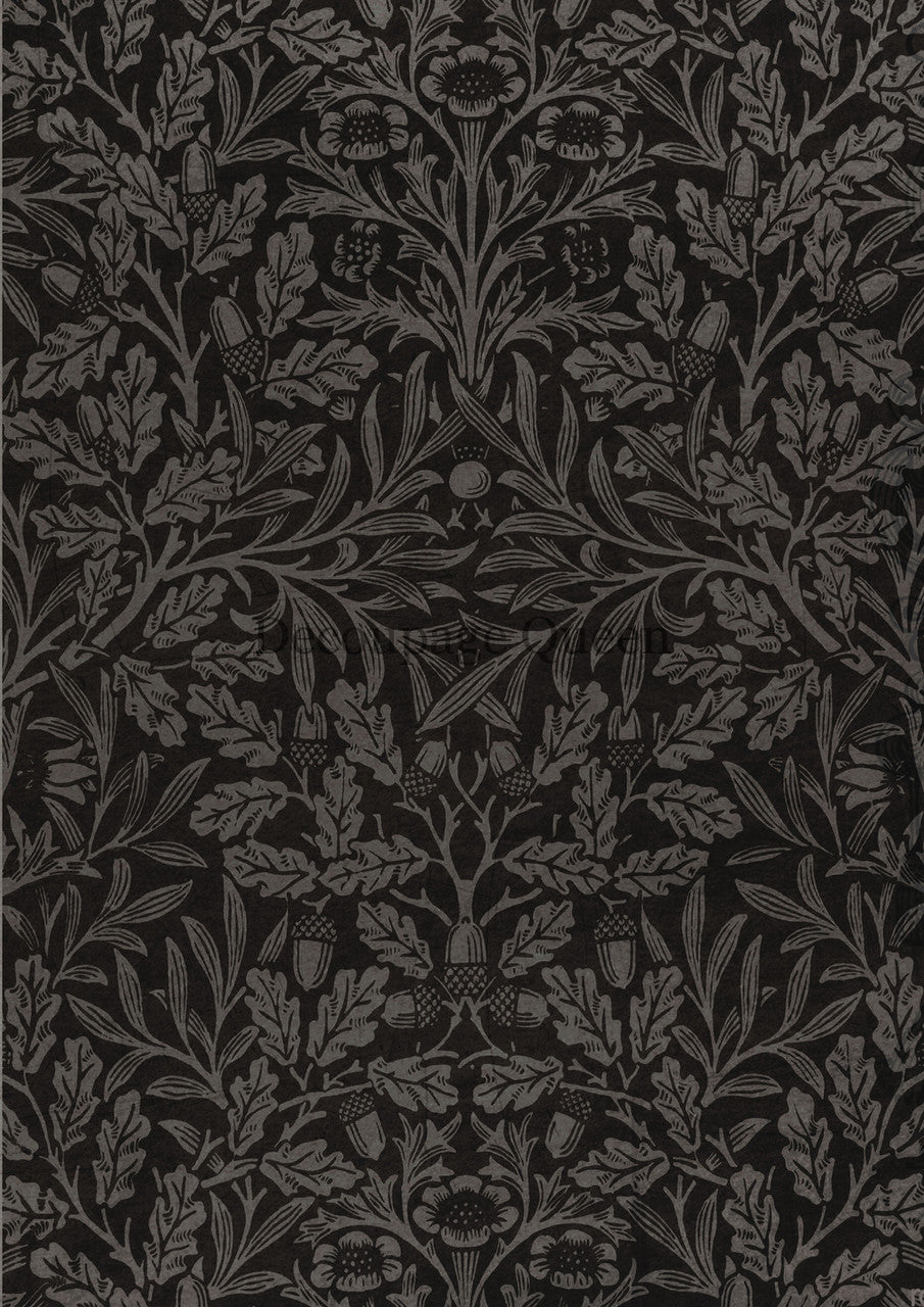 Decoupage Queen A3 Rice Paper Cottage Damask