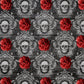 Decoupage Queen A4 Rice Paper Framed Skulls