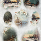 Decoupage Queen Rice Paper Dainty and the Queen Winter Scenes A4