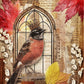 Decoupage Queen A4 Rice Paper Crowned Robin