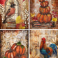 Decoupage Queen A3 Rice Paper Fall Mixed Media Scenes