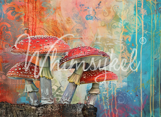 Whimsykel Designs 18 lb Decoupage Tissue Paper 10x14" Magicshroom