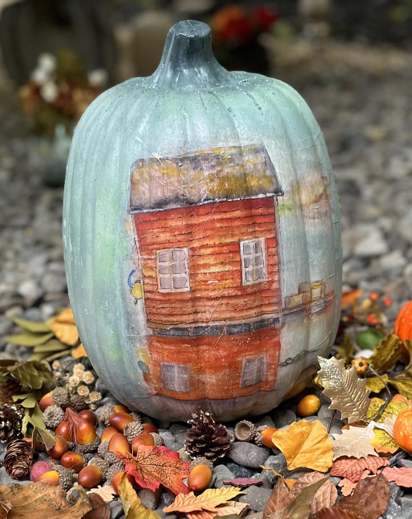 Orange Reflection Pumpkin Table Décor - Home Décor - Autumn - Fall