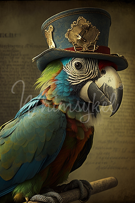 Whimsykel Designs 18 lb Decoupage Tissue Paper 21x29" Polly McSquawk