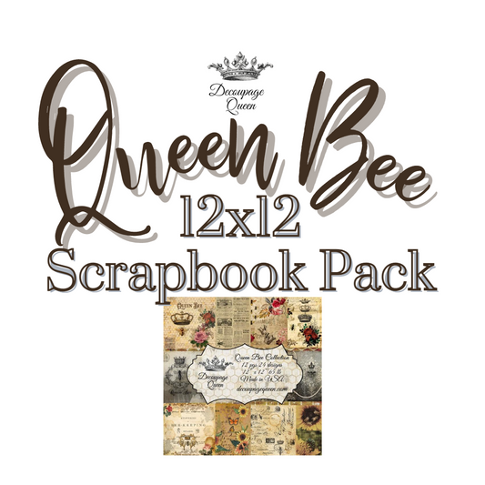 Queen Bee 12x12 Scrapbook Set Scrapbook Paper