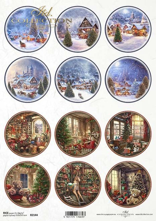 ITD Collection A4 Rice Paper for Decoupage R2144
