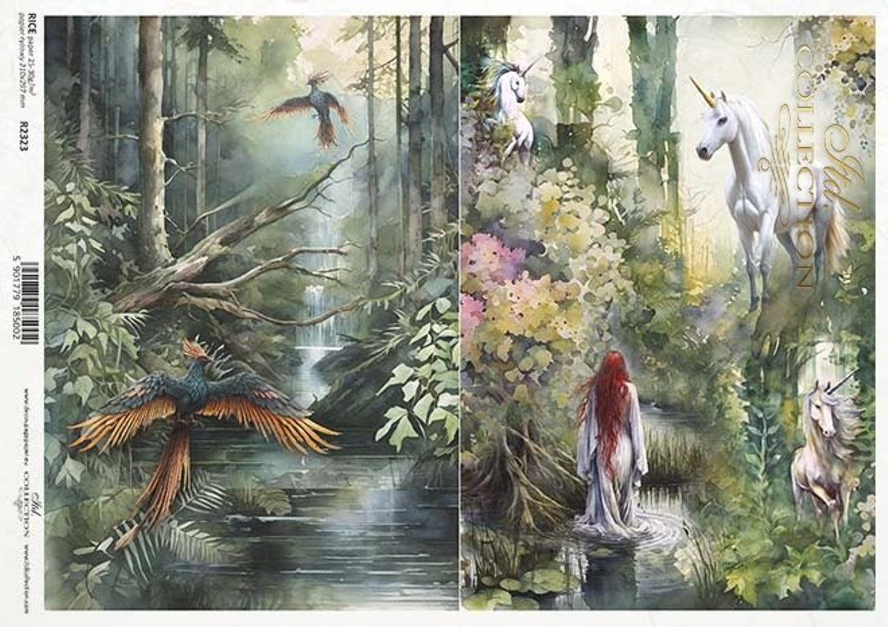 ITD Collection A4 Rice Paper for Decoupage R2323